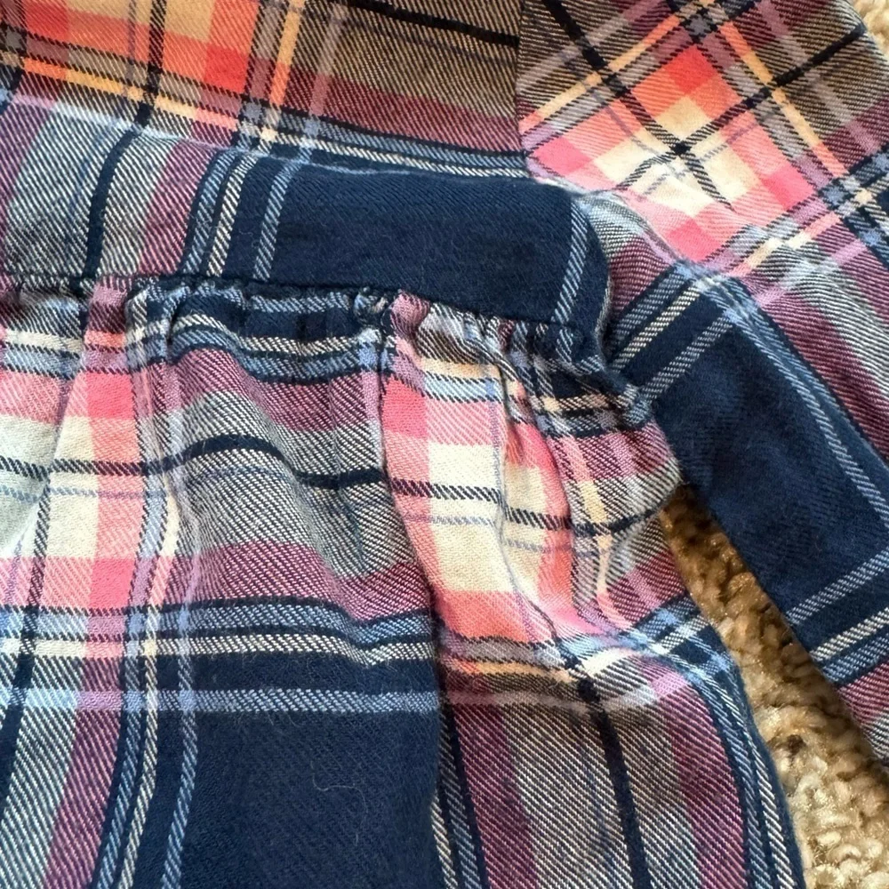Carter’s Plaid Tunic long sleeve top and Pink Leggings outfit Size 12 Months